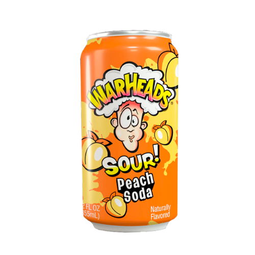 Warheads - Peach Sour Soda