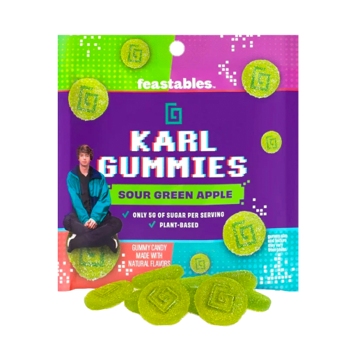 Feastables Karl Gummies Sour Green Apple