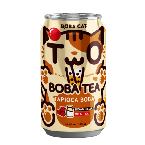 Boba Cat Brown Sugar Tapioca Bubble Tea